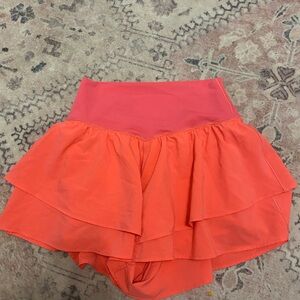 Women's Athletic Shorts in Coral